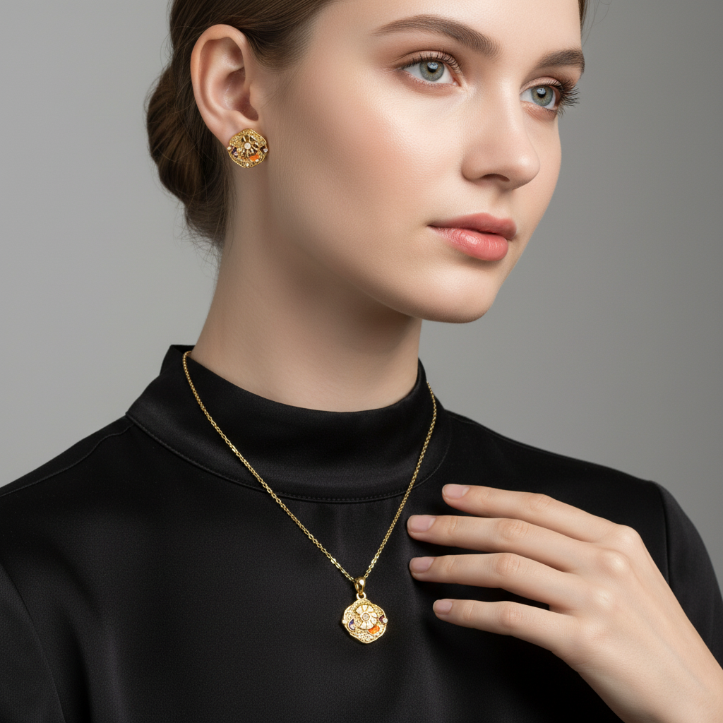 A Meaningful Gemstone Bracelet — A Thoughtful Gift for Her——Cosmic Nautilus earrings