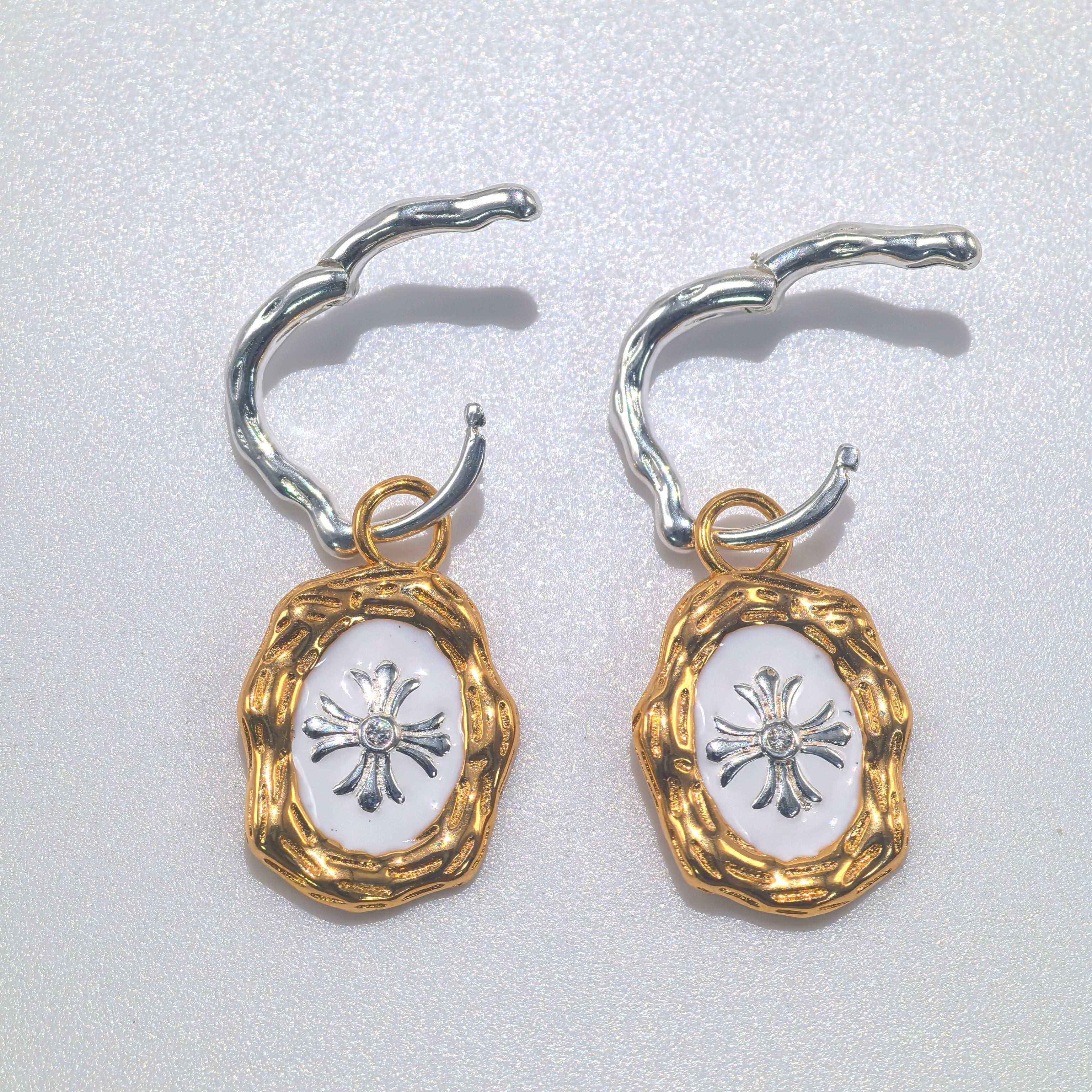 Cross Heart Collection earrings