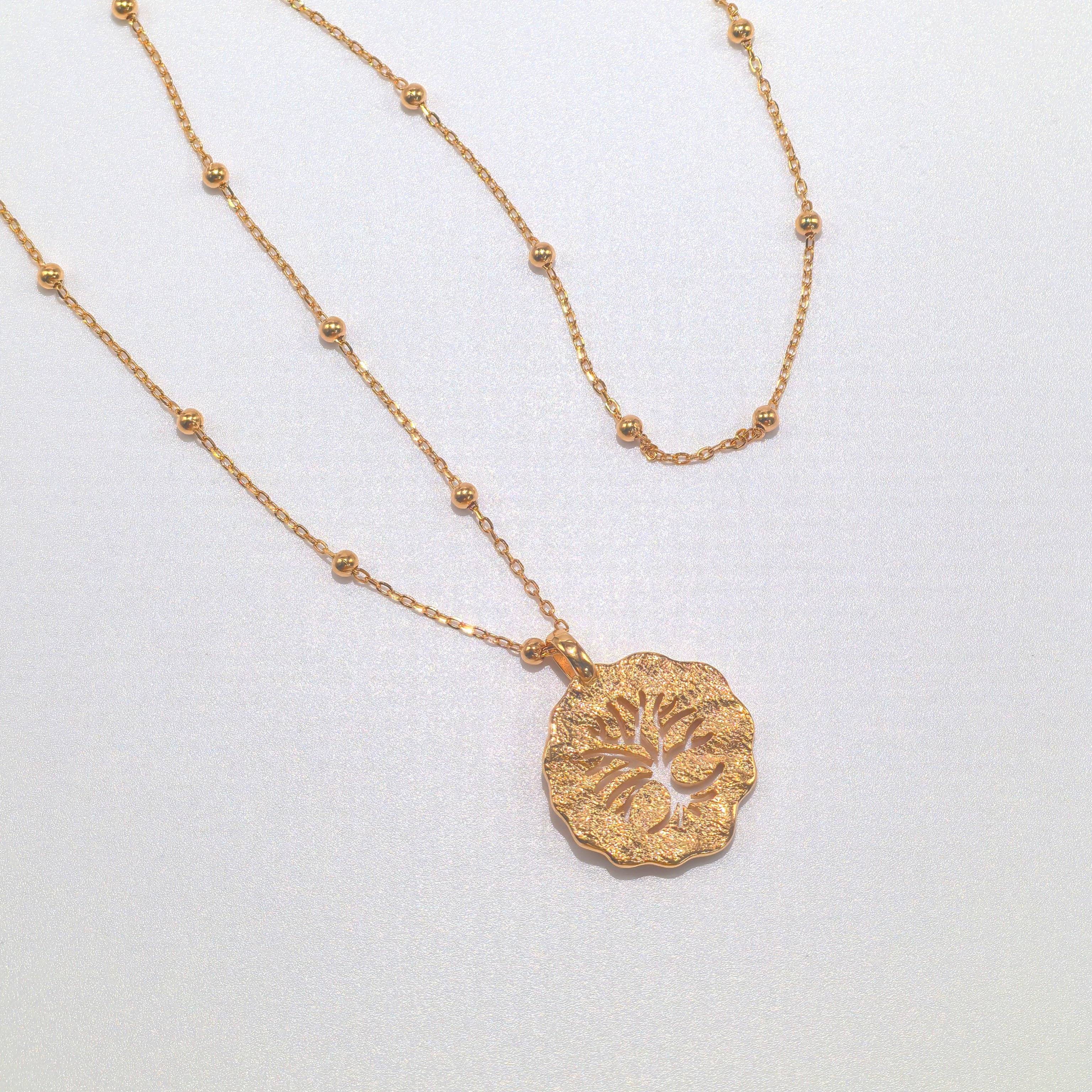 A Meaningful Gemstone Bracelet — A Thoughtful Gift for Her——Tree of Life Silhouette necklace