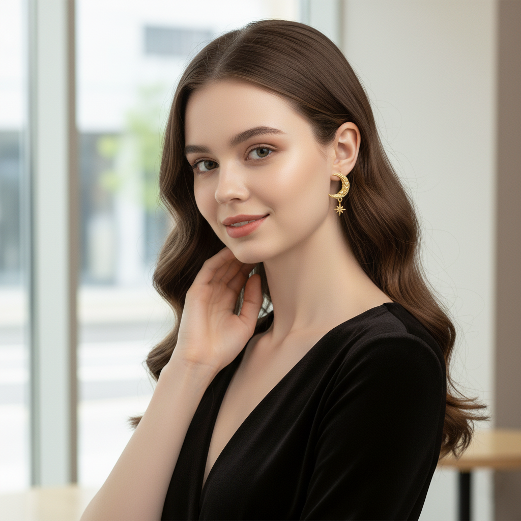 Stars & Moon earrings