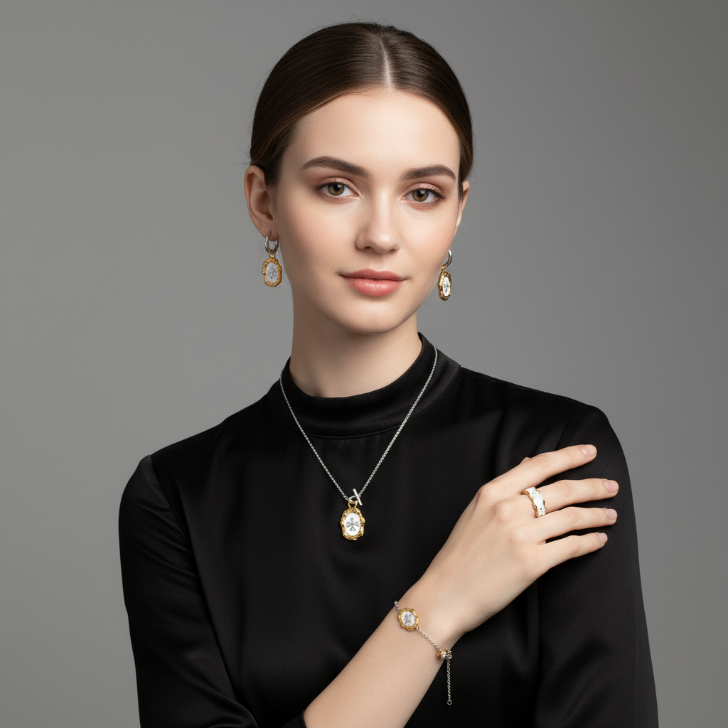 Cross Heart Collection earrings