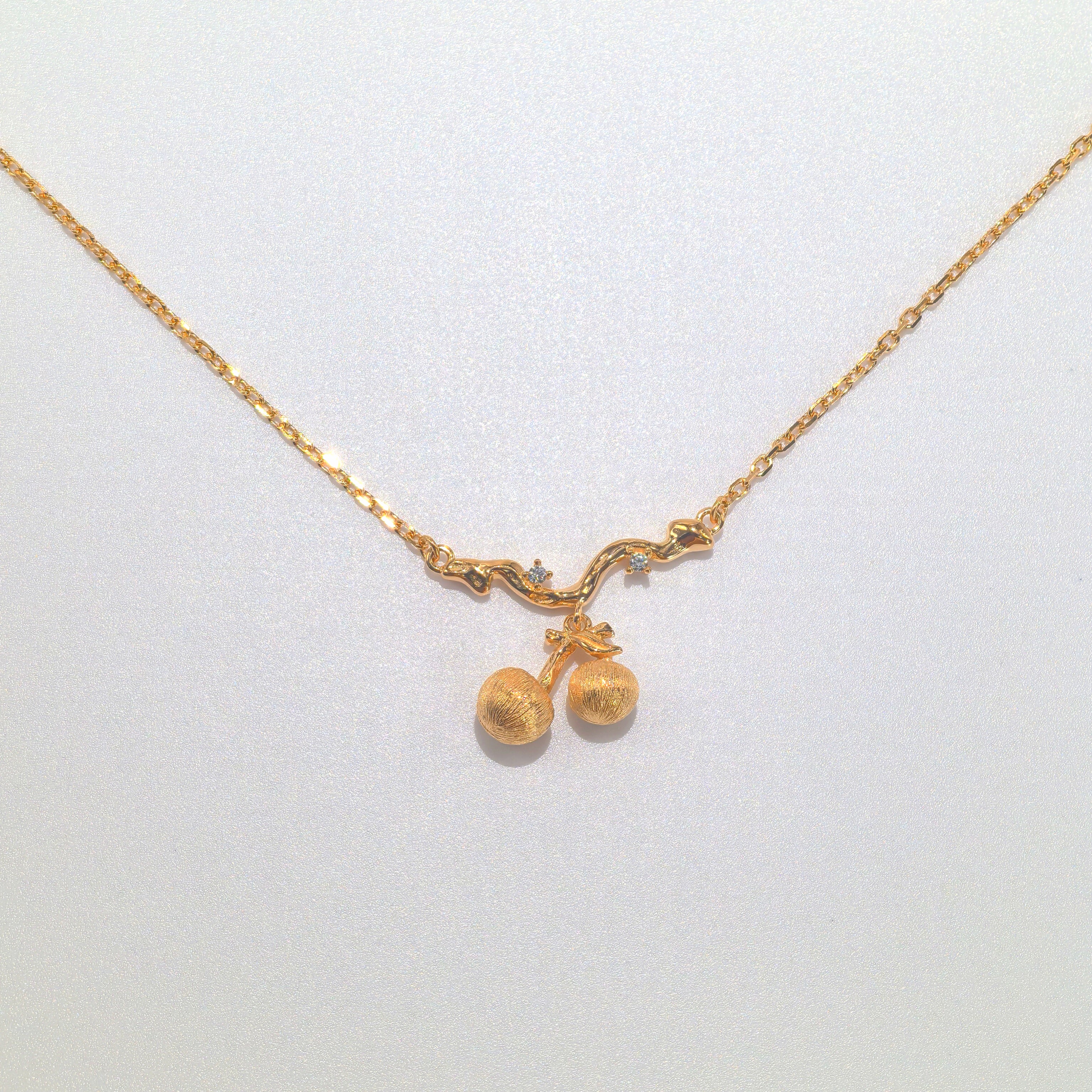 Cherries necklace
