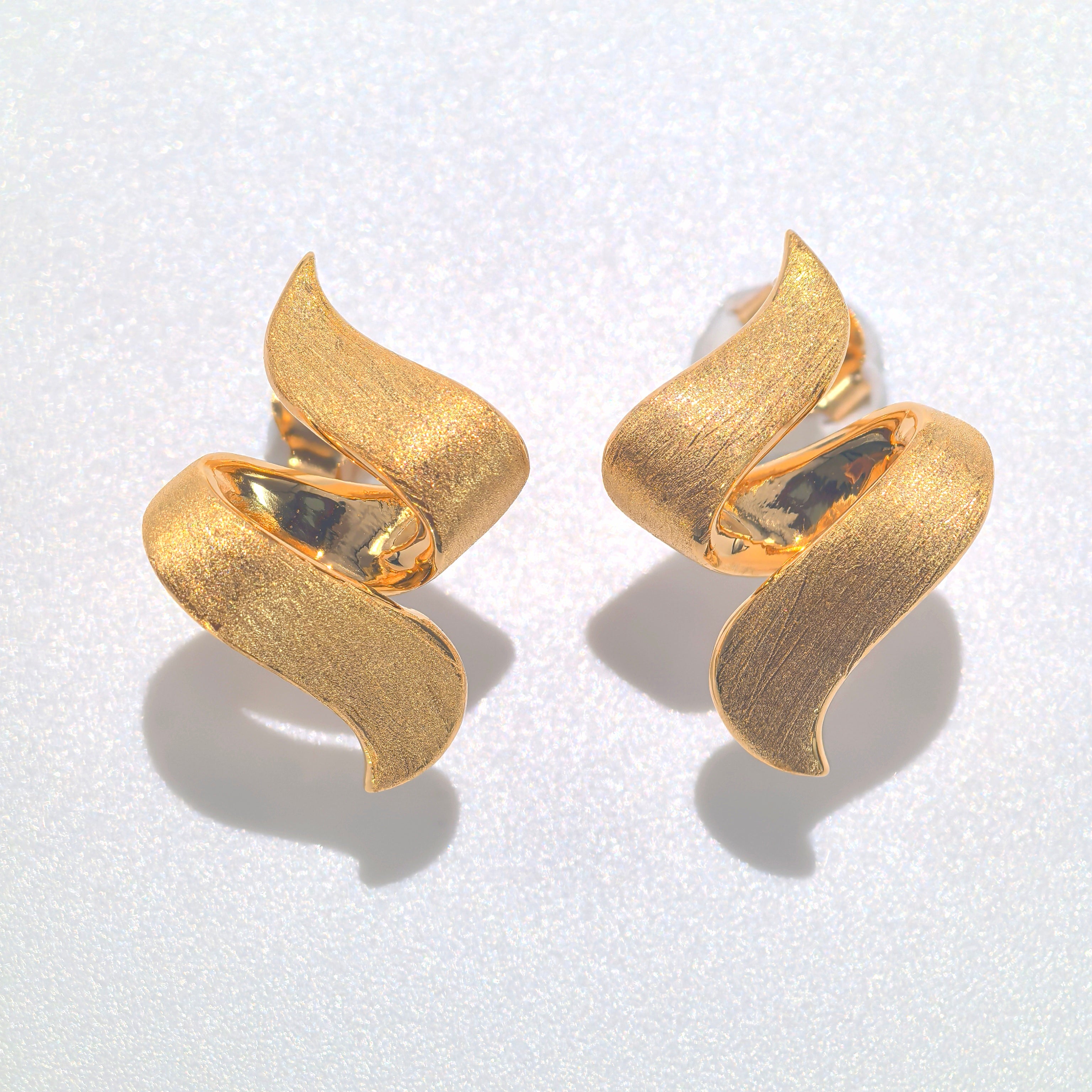 Geometric Ribbon earrings